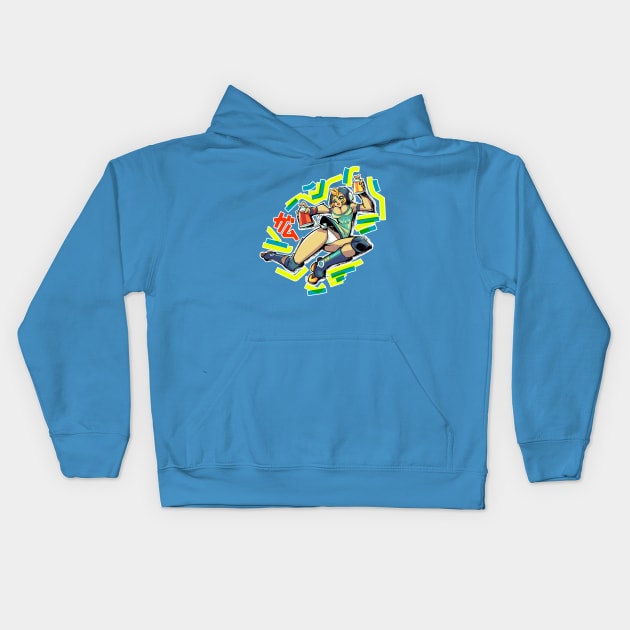 Jet Set Radio : Gum Kids Hoodie by Rafchu